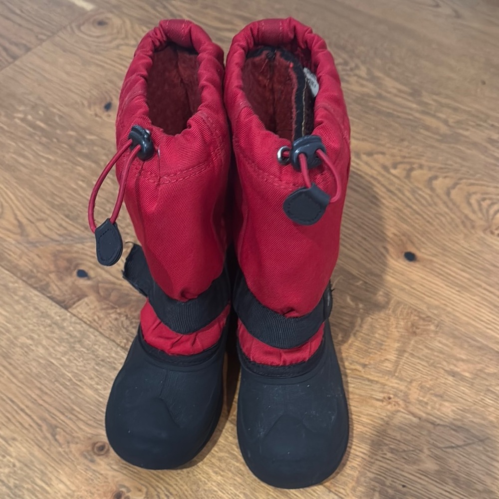 Red and Black Winter Boots - used